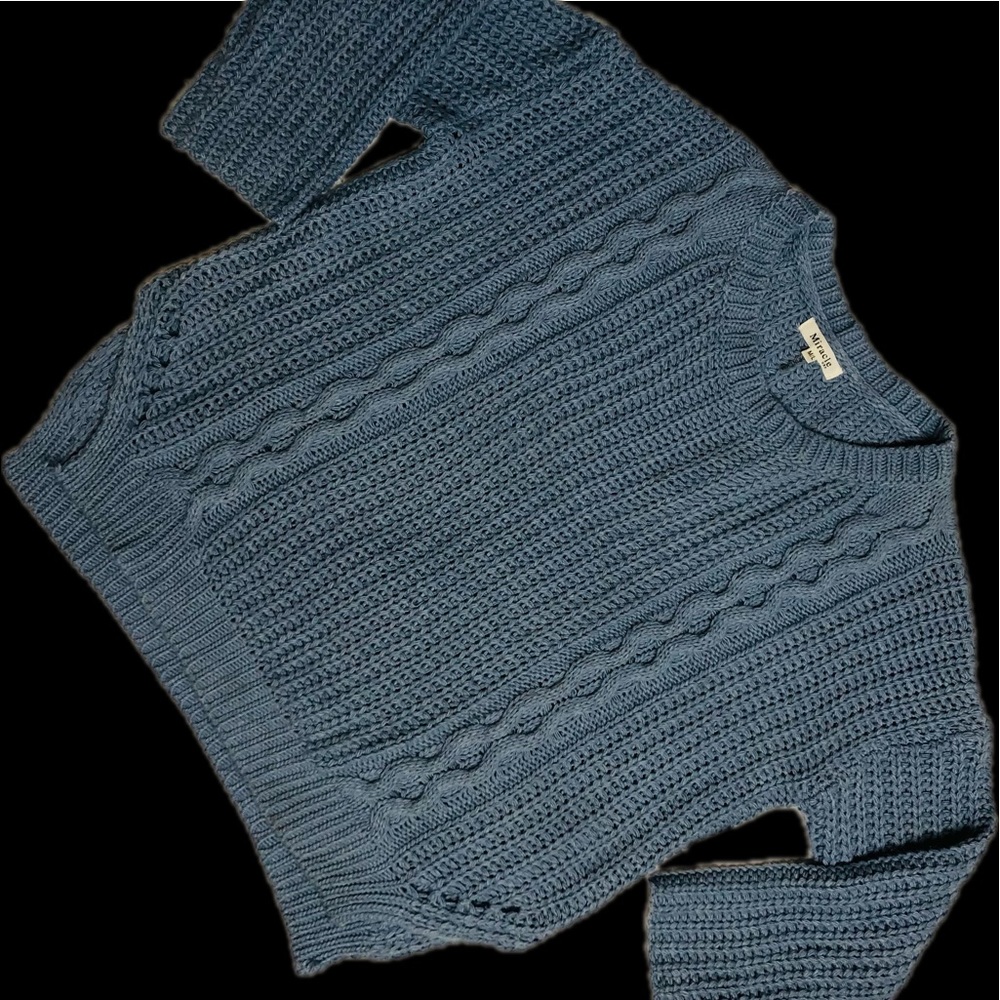 Miracle USA Cable Design Sweater Size Medium